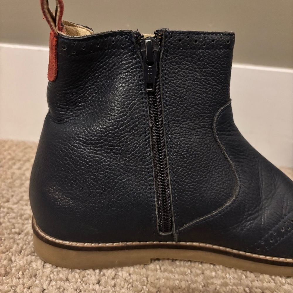 Mini Boden - Kids Navy Leather Chelsea Boots - size 35 - Picture 5 of 8